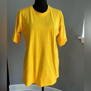 Yellow T-Shirt. Size XL. 100% cotton